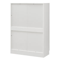 Mobile Vetrinetta Sorø Libreria a 2 Ante 115 x 80 x 31 cm Bianco [en.casa]