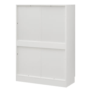 Mobile Vetrinetta Sorø Libreria a 2 Ante 115 x 80 x 31 cm Bianco [en.casa]