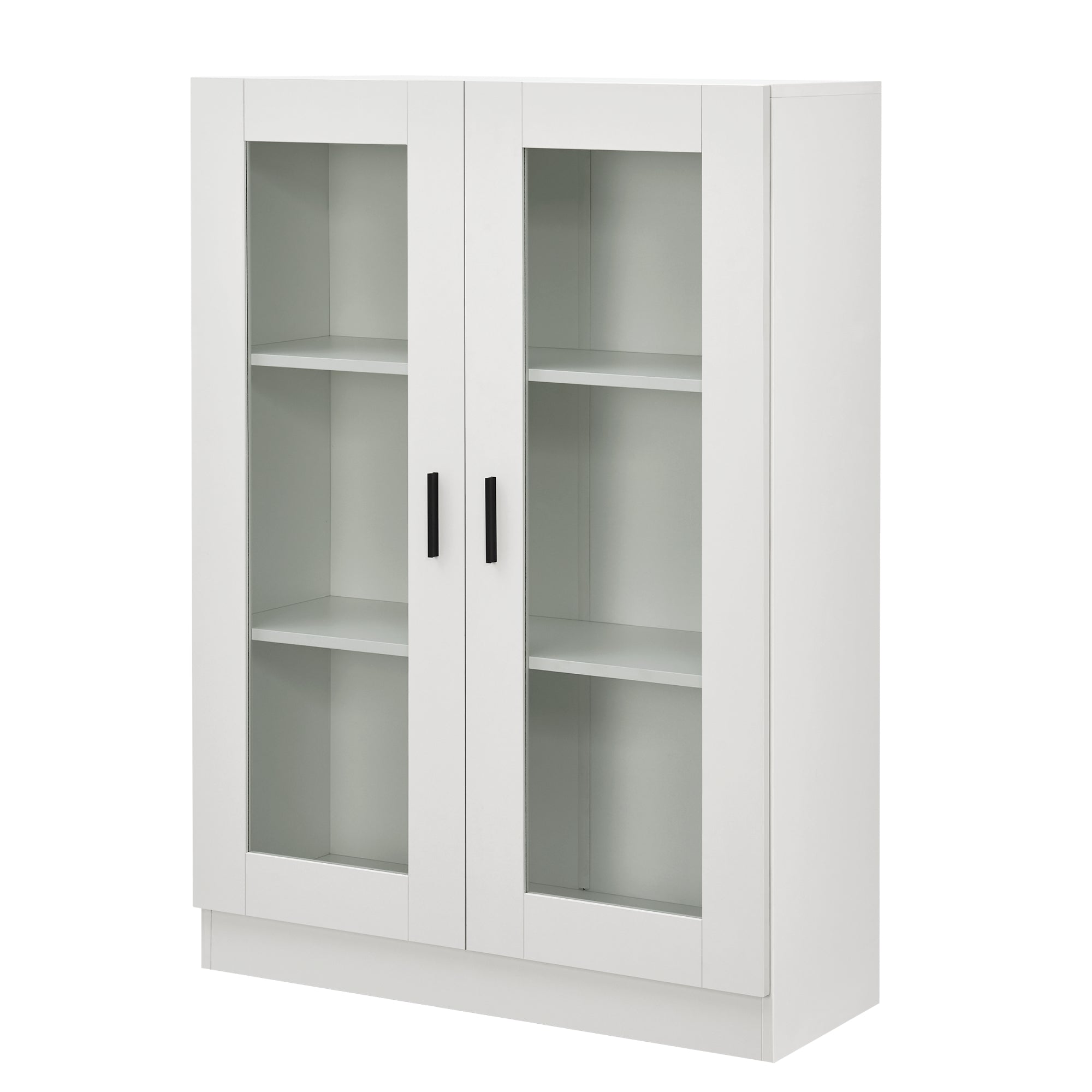 Mobile Vetrinetta Sorø Libreria a 2 Ante 115 x 80 x 31 cm Bianco [en.casa]