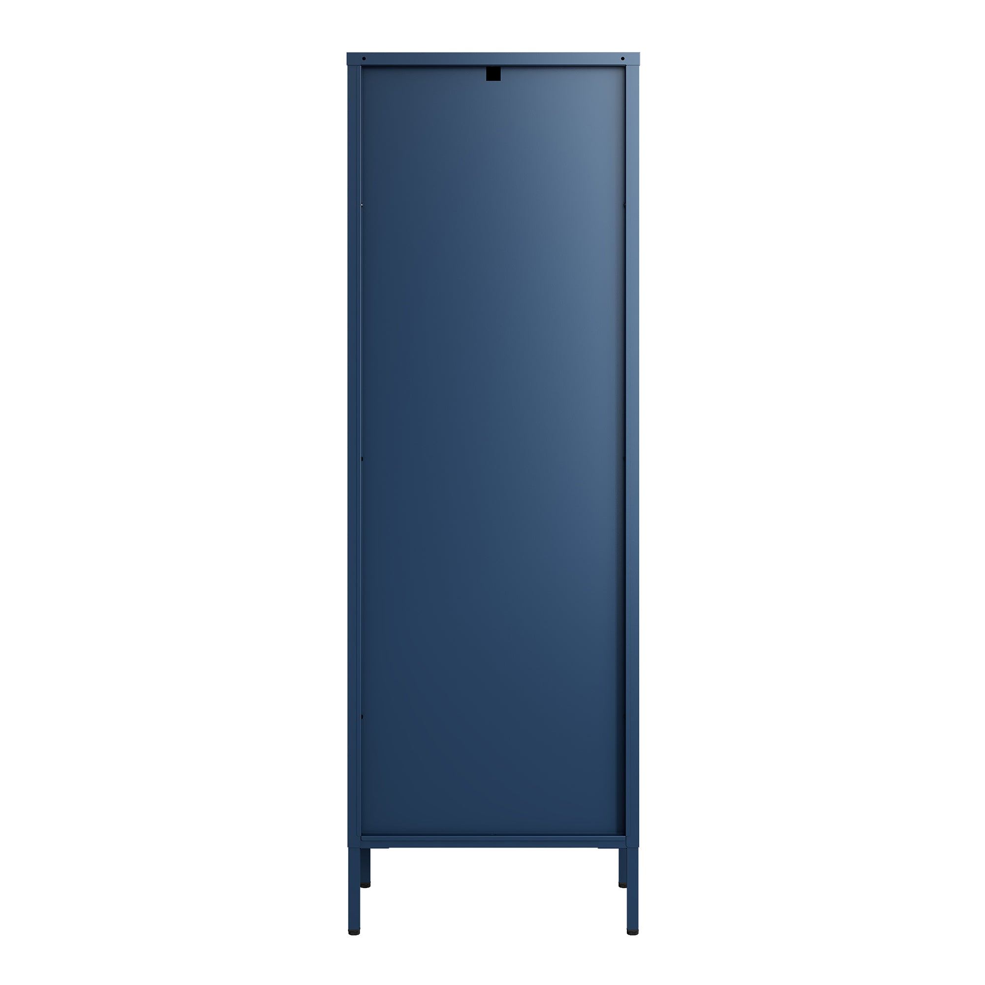 Armadio a Vetrata Säkylä con 4 Scomparti 150 x 50 x 35 cm in Acciaio - Blu Marino [en.casa]