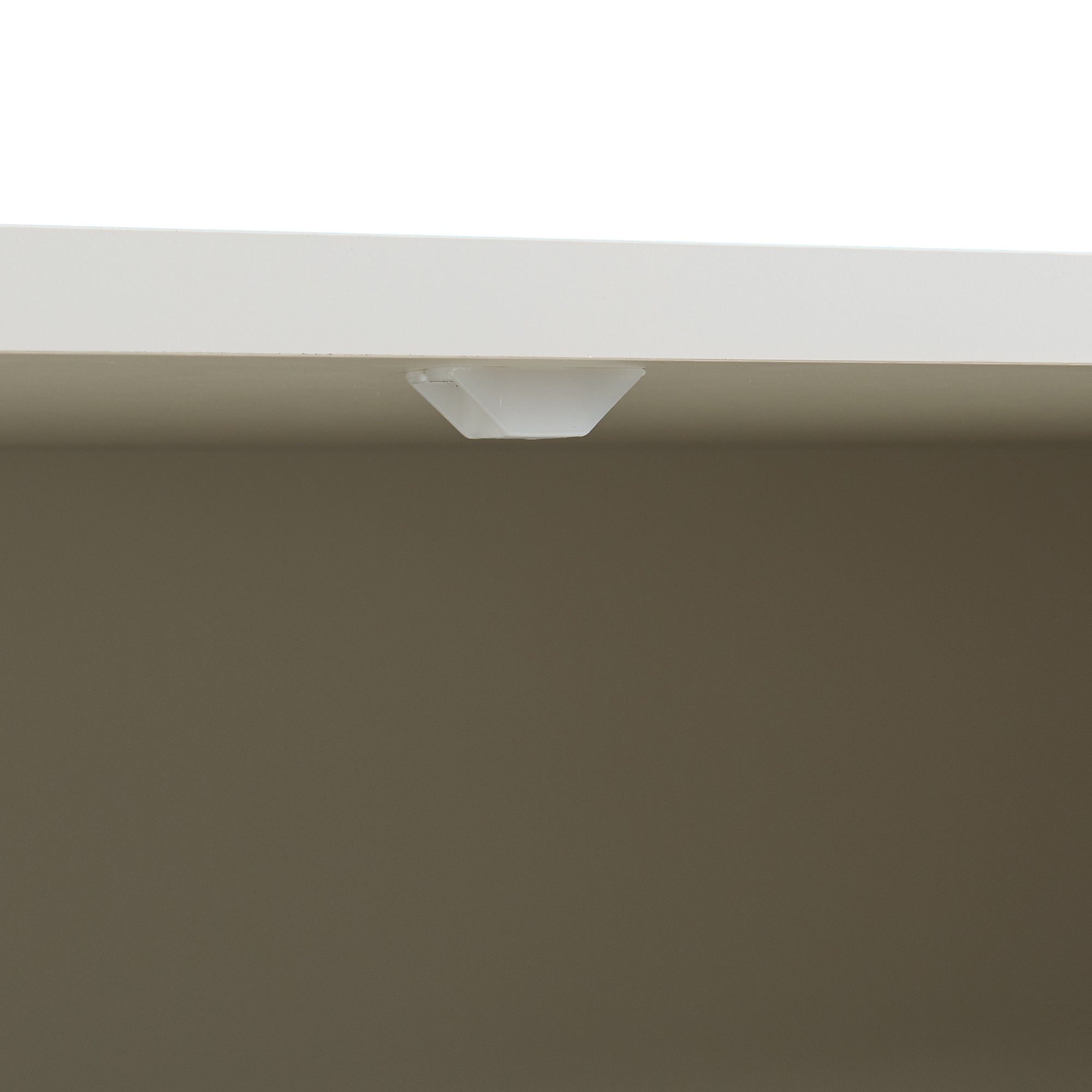 Credenza Susa con Vetrina e 2 Cassetti 120x80x40 cm Beige [en.casa]