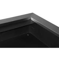 Camino a Bioetanolo da Parete Realizzato in Acciaio Inox con 2 Bruciatori 0.9LT 110 x 54 x 14cm