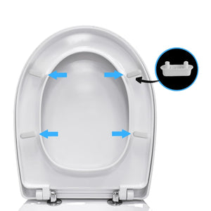 Paracolpi universali per sedile copriwater wc kit 4 pezzi ogomondo