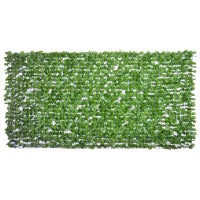 Rotolo di Siepe Artificiale per Balcone e Giardino in PE Verde 300x150cm