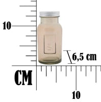 Barattolo Tall con Coperchio Vetro Riciclato Fumo Cm Ø 6.5X13.5(Made In Spain)