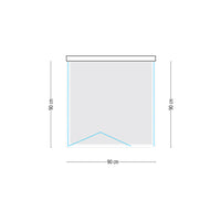 Cabina doccia book 3 lati cristallo temprato serigrafato 90x90x90 cm