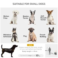 Rimorchio per Cani 3 in 1 con Casetta Rimovibile e Bandierina per Cani Taglia Piccola, Grigio