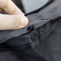 Passeggino per Cani Pieghevole con Tettuccio Regolabile, Borsa e 2 Guinzagli, 82x47x97 cm, Grigio e Nero