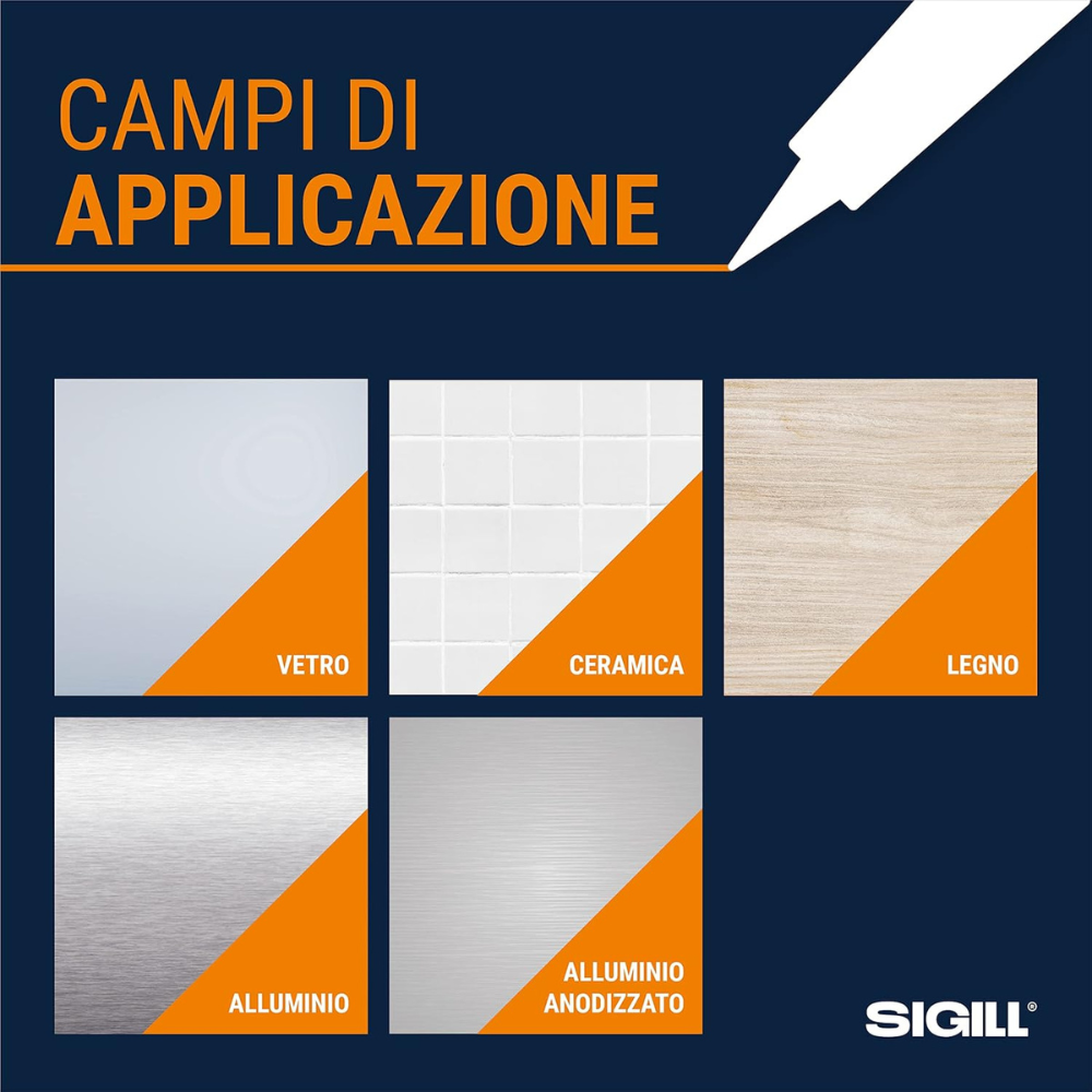 Silicone sigillante monocomponente a tubetto 60 ml *** colore- nero, confezione 1