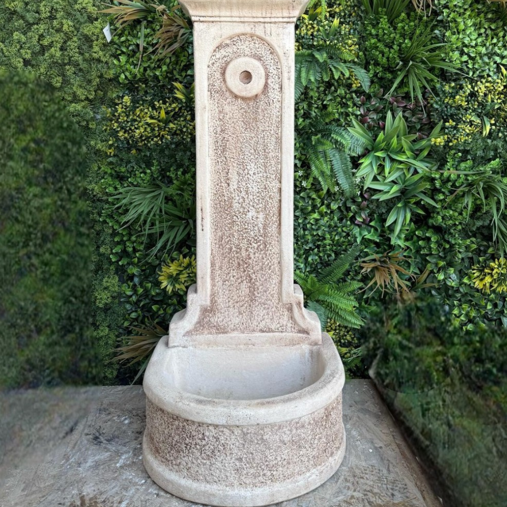 Fontana calcestruzzo cemento senza rubinetto 47x43xh.113cm modello rossella