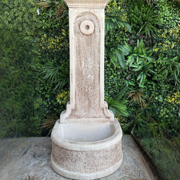 Fontana calcestruzzo cemento senza rubinetto 47x43xh.113cm modello rossella