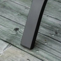 Panchina da Giardino 2 Posti in Acciaio e Ghisa con Braccioli e Decorazione, 128x58.5x85cm, Nero