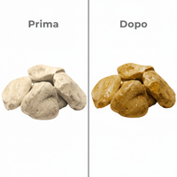 Ciottoli giallo siena effetto bagnato brillante con protettivo cir tono plus *** misura 25/40, formato 5 kg + 1 l, co...