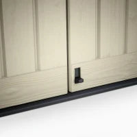 Porta Attrezzi da Giardino Store-It-Out Arc, 1200L, Effetto Legno, Beige, 145,5x82x125H cm