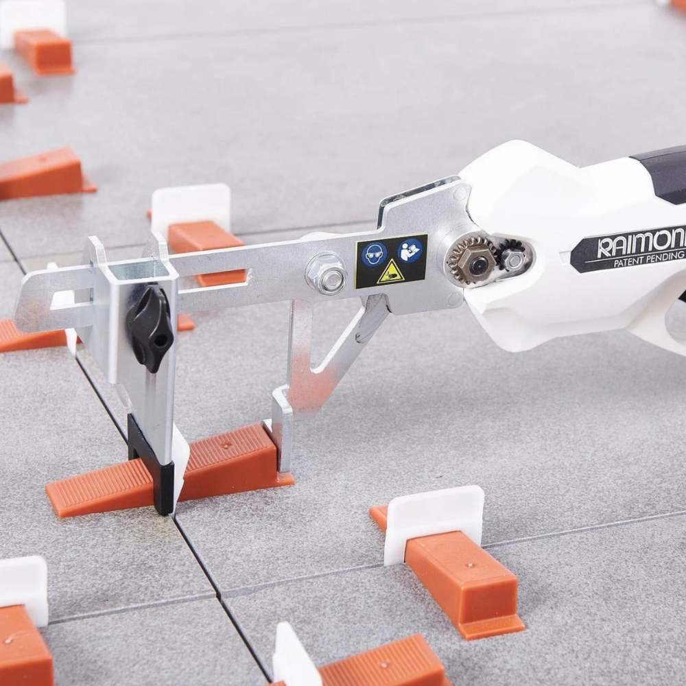 Pinza levmatic a batteria sistema livellamento piastrelle serraggio cuneo borsa