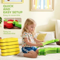 Struttura di Equilibrio per Bambini, interattivo e antiscivolo, in Plastica, Multicolore