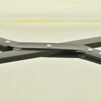 Ombrellone Doppio in Acciaio e Poliestere Anti-UV Impermeabile, 445x270x260cm, Beige