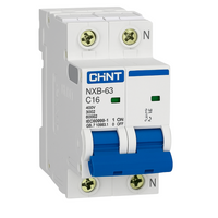 Chint 296749 interruttore magnetotermico serie nxb-63s c16 1p+n 4,5ka