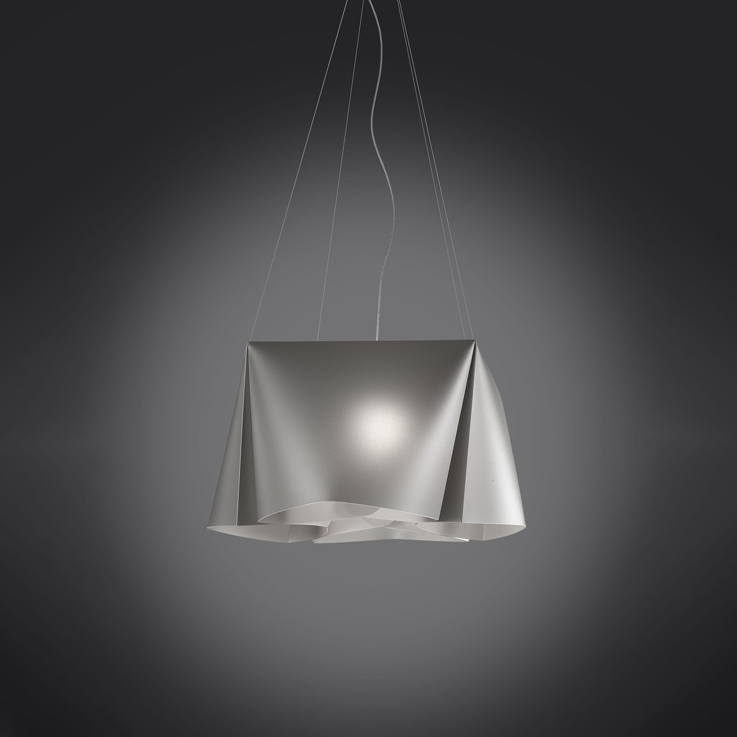 Lampadario Moderno Wanda Polilux ® Argento E Metallo Cromo 5 Luci E27
