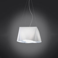 Lampadario Moderno Wanda Polilux ® Bianco E Metallo Cromo 5 Luci E27