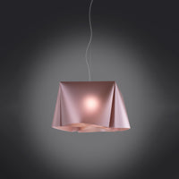 Sospensione Moderna Wanda Polilux ® Pink Metal E Metallo Cromo 1 Luce E27