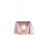 Sospensione Moderna Wanda Polilux ® Pink Metal E Metallo Cromo 1 Luce E27 D45Cm