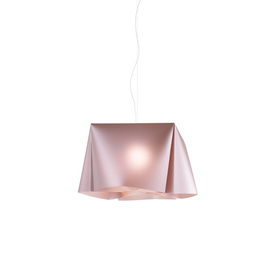 Sospensione Moderna Wanda Polilux ® Pink Metal E Metallo Cromo 1 Luce E27 D45Cm