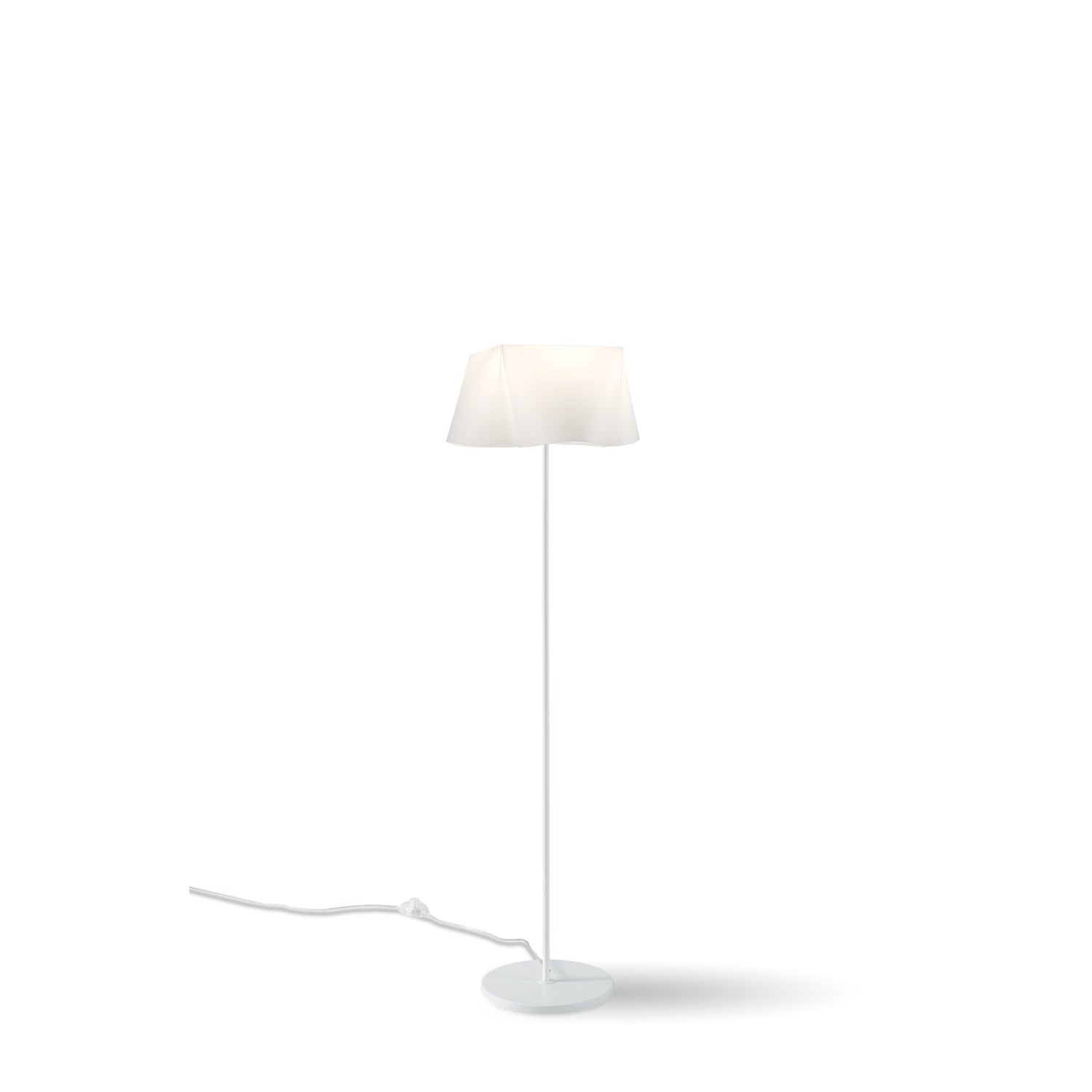 Piantana Moderna Wanda Polilux ® Bianco E Metallo 1 Luce E27