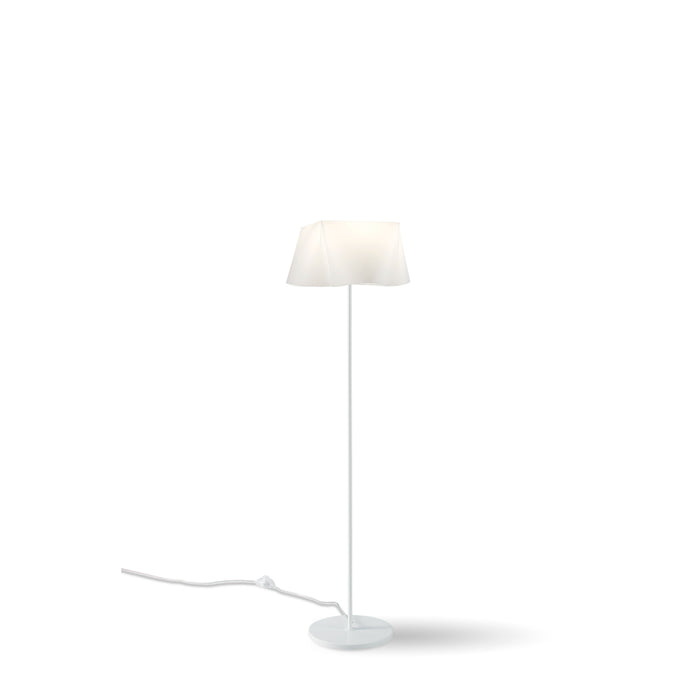 Piantana Moderna Wanda Polilux ® Bianco E Metallo 1 Luce E27