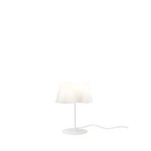 Lampada Da Scrivania-Ufficio Moderna Wanda Polilux ® Bianco E Metallo 1 Luce E14