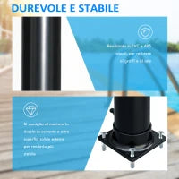 Doccia Solare Riscaldata 60° per Esterno con Serbatoio da 20 Litri e Miscelatore, Nero