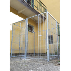 Box per cani da esterno con zincatura a caldo da 200x200x altezza 180 cm