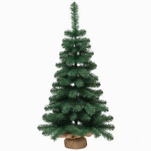 Minipino alberello di natale in pvc per spazi piccoli h 90 cm