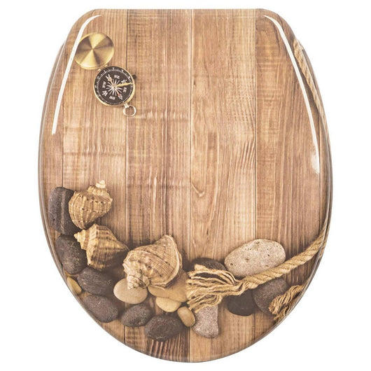 Sedile WC Sedile WC Premium Copri WC incernierato regolabile con chiusura ammortizzata per bagno di famiglia 19_0000645