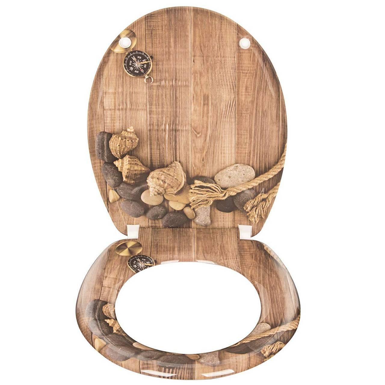 Sedile WC Sedile WC Premium Copri WC incernierato regolabile con chiusura ammortizzata per bagno di famiglia 19_0000645