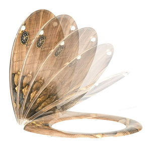 Sedile WC Sedile WC Premium Copri WC incernierato regolabile con chiusura ammortizzata per bagno di famiglia 19_0000645