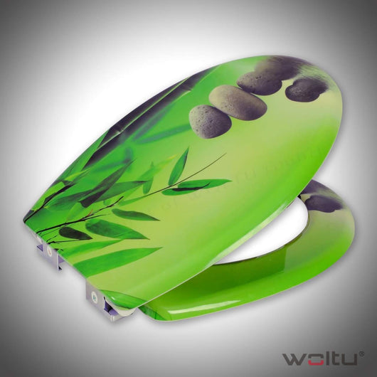 Copriwater con abbassamento automatico in duroplastico disegno rocaille 19_0000690