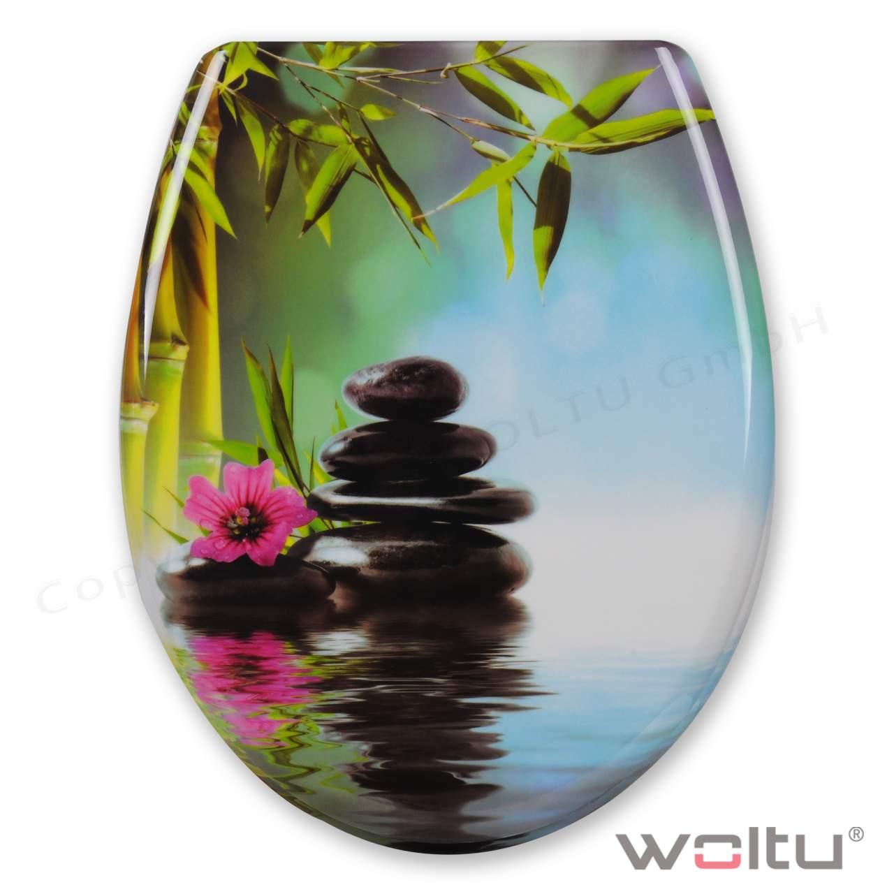 Sedili WC Sedile WC Premium Copri WC incernierato regolabile con chiusura ammortizzata per bagno di famiglia 19_0000720