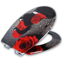 Sedile WC Sedile WC Premium Copri WC incernierato regolabile con chiusura ammortizzata per bagno di famiglia 19_0000691