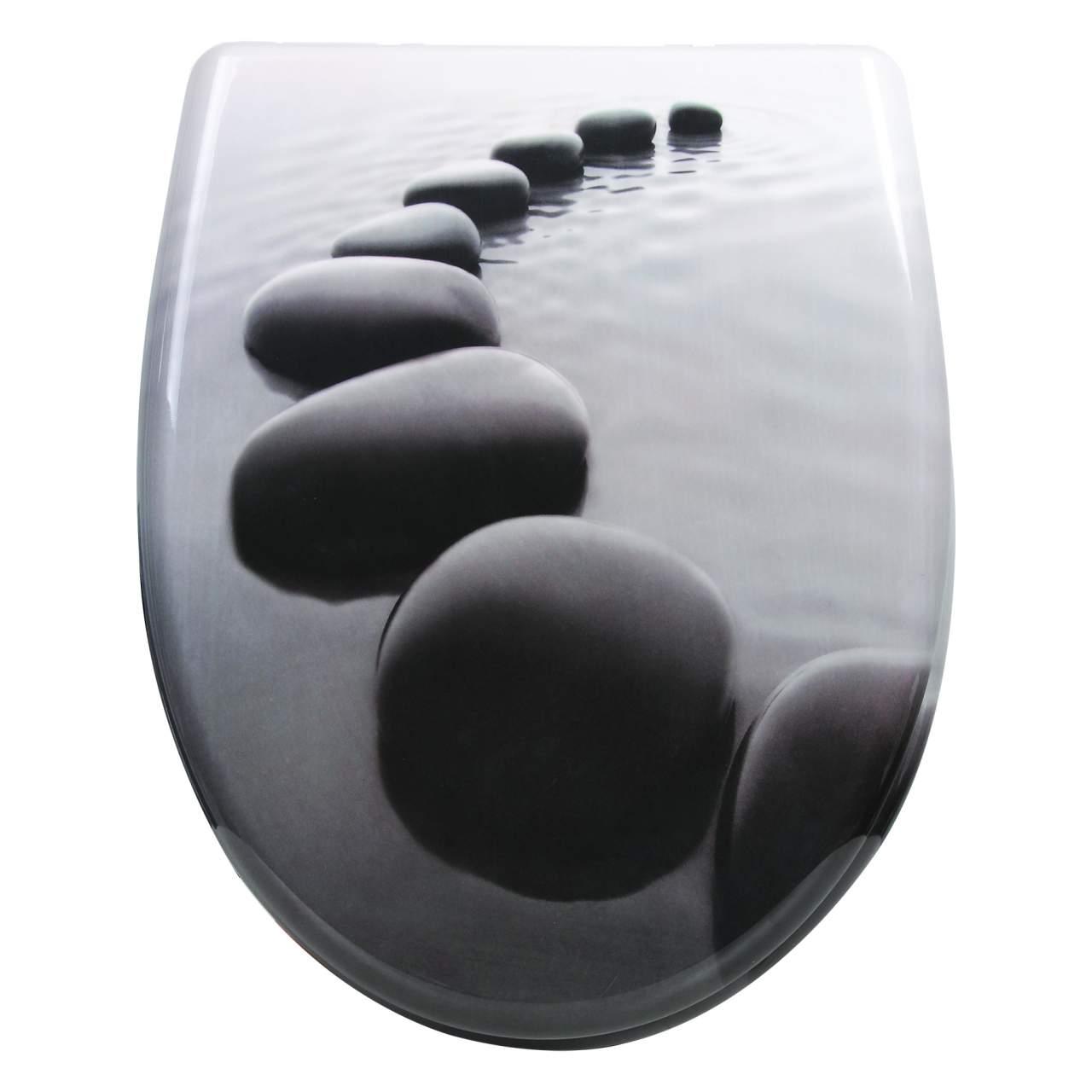 Sedile WC A Duroplast pietre nere 19_0000737