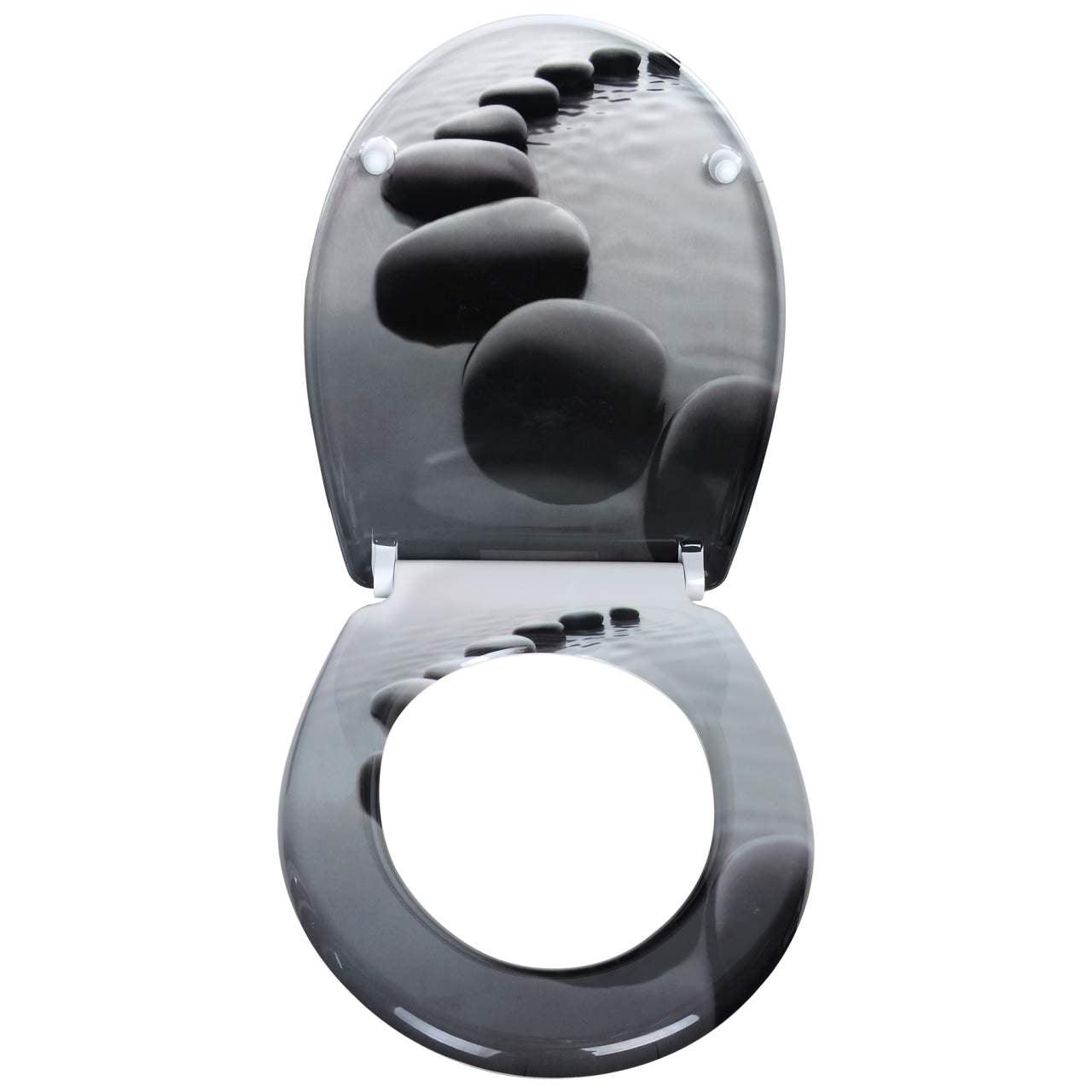 Sedile WC A Duroplast pietre nere 19_0000737