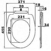 Sedile WC A Duroplast pietre nere 19_0000737