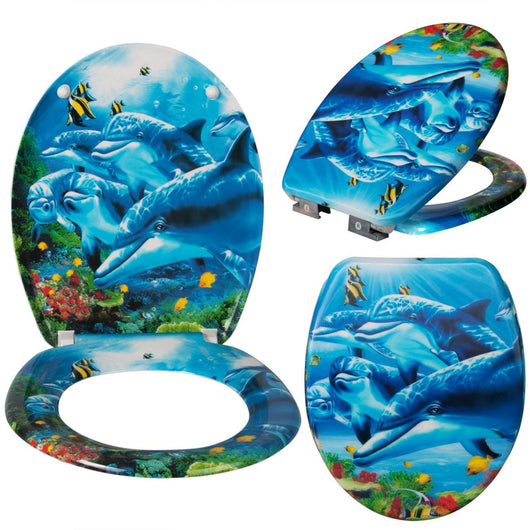 Sedile wc in Duroplast con abbassamento automatico delfino 19_0000673
