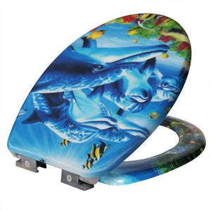 Sedile wc in Duroplast con abbassamento automatico delfino 19_0000673