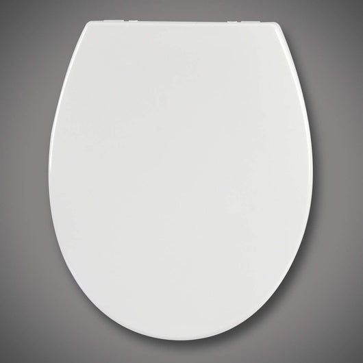 Sedile WC Sedile WC bianco Cerniera a chiusura ammortizzata Copriwater a sgancio rapido Copriwater 19_0000672