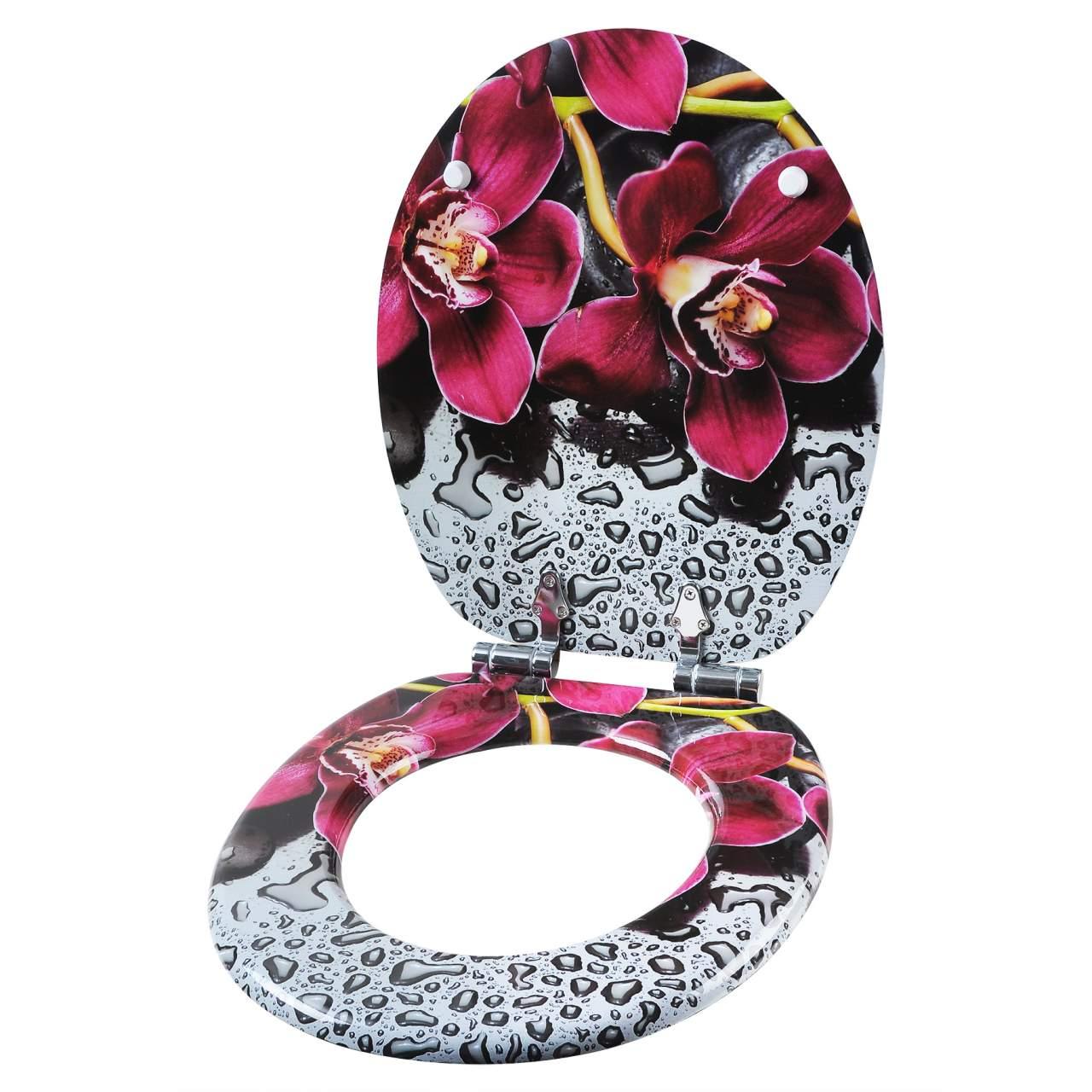 Sedile copriwater copriwater in MDF con chiusura ammortizzata bel rosso 19_0000712