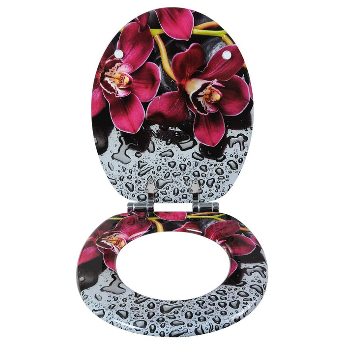 Sedile copriwater copriwater in MDF con chiusura ammortizzata bel rosso 19_0000712