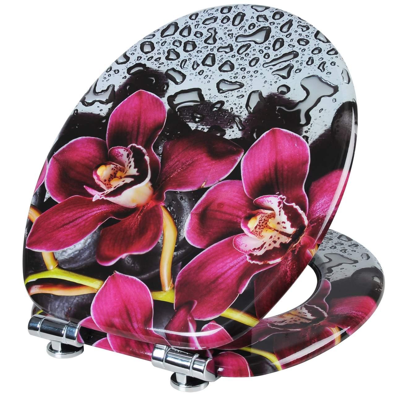 Sedile copriwater copriwater in MDF con chiusura ammortizzata bel rosso 19_0000712