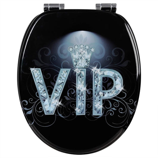 Sedile copriwater copriwater in MDF con chiusura ammortizzata VIP II 19_0000746