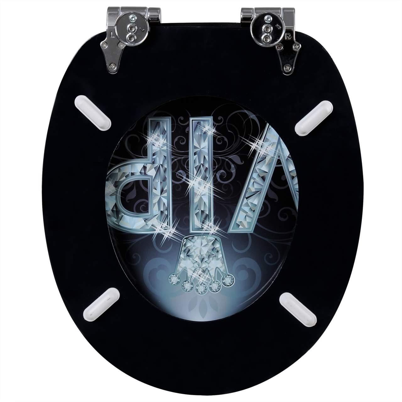 Sedile copriwater copriwater in MDF con chiusura ammortizzata VIP II 19_0000746